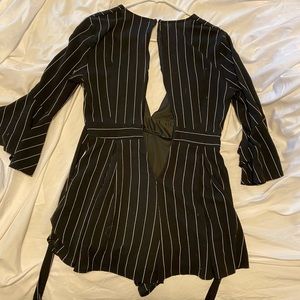 Black and white romper